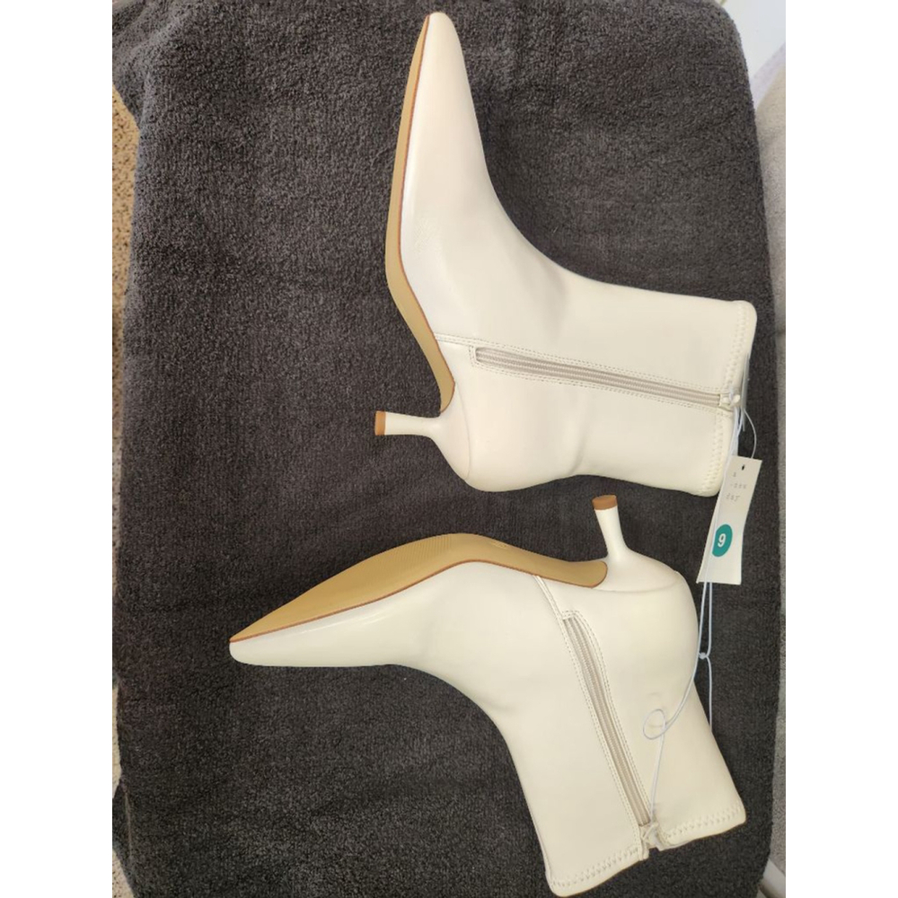 A New Day White Lonnie Ankle Boots Size 9 - Picture 5 of 14